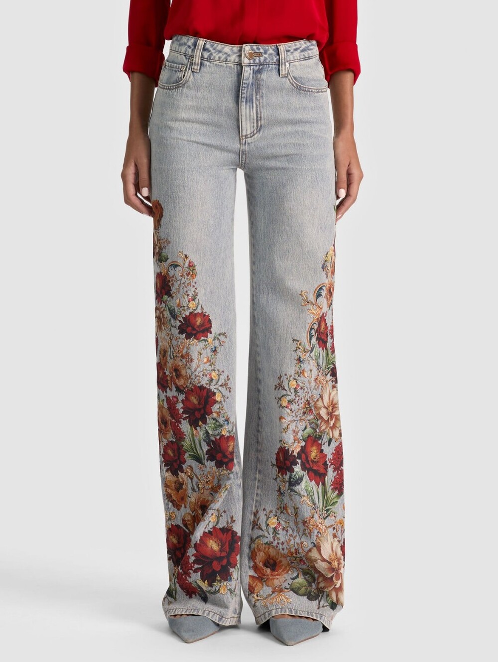 Alice + Olivia CHIC PRINTED JEAN